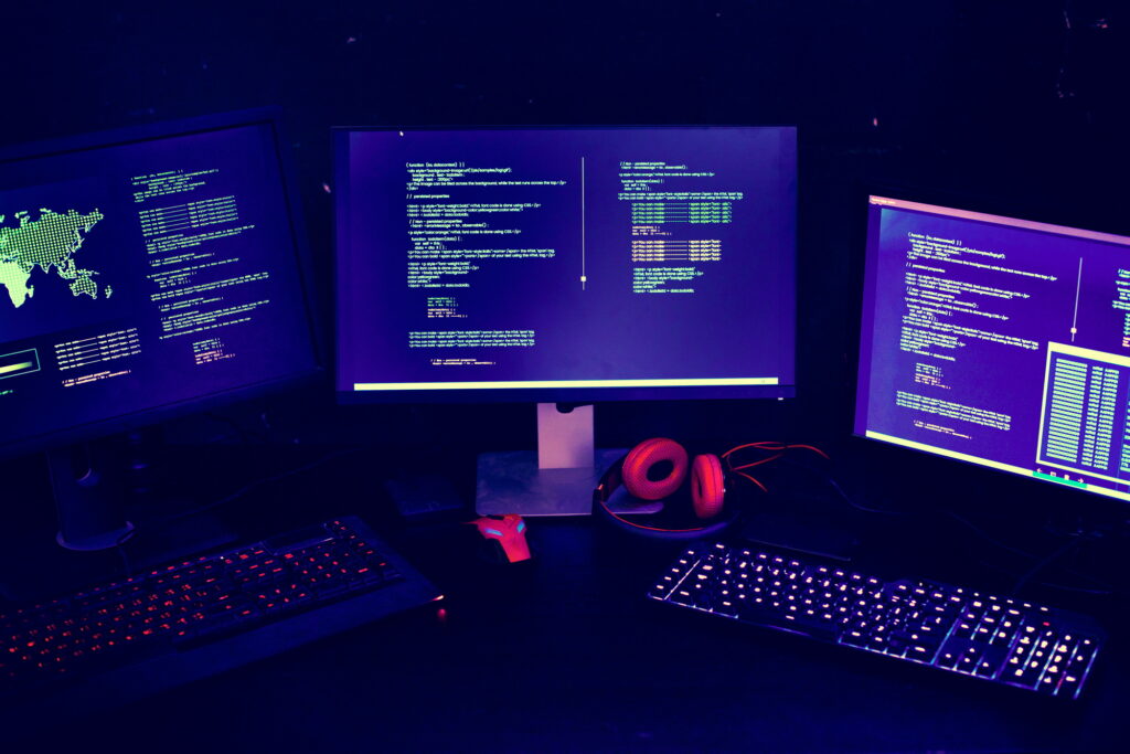 Diverse computer hacking shoot